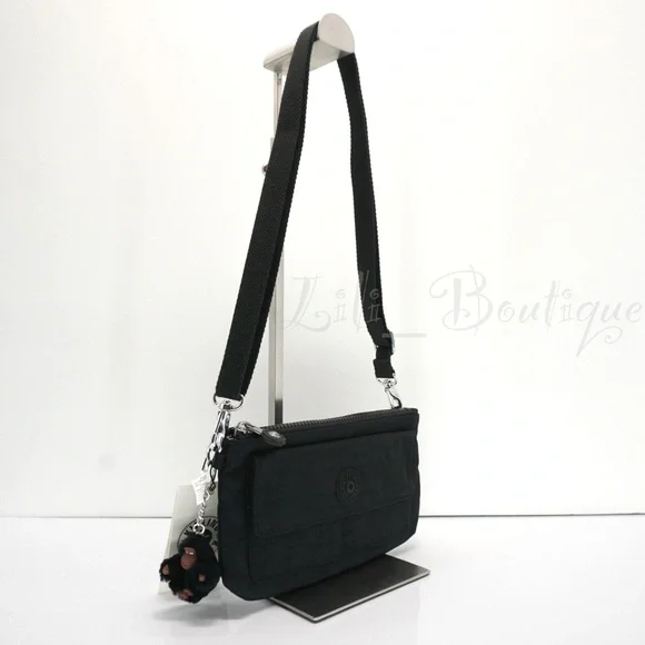 Kipling Lane 2-in-1 Wallet Crossbody Mini Bag Polyamide KI9056 Black Tonal $64 - Picture 2 of 10